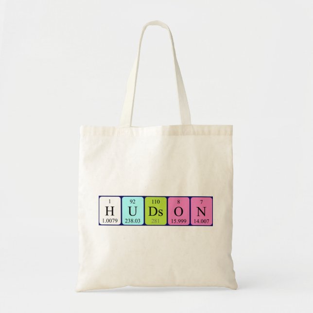 Sac fourre-tout de nom de table périodique Hudson (Devant)