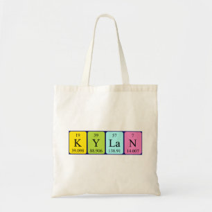 Sac fourre-tout de nom de table périodique Kylan