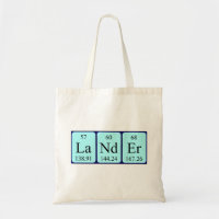 Sac fourre-tout de nom de table périodique Lander