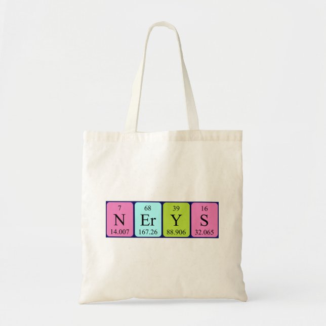 Sac fourre-tout de nom de table périodique Nerys (Devant)