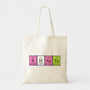 Sac fourre-tout de nom de table périodique Shasta