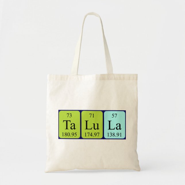 Sac fourre-tout de nom de table périodique Talula (Devant)