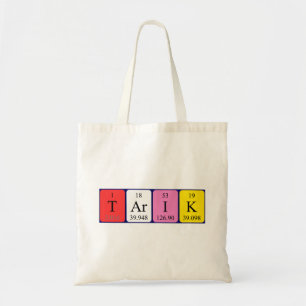 Sac fourre-tout de nom de table périodique Tarik