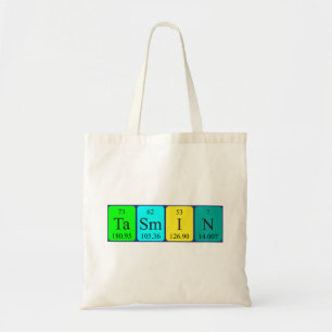 Sac fourre-tout de nom de table périodique Tasmin