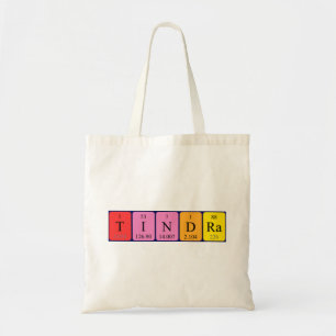 Sac fourre-tout de nom de table périodique Tindra