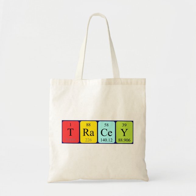 Sac fourre-tout de nom de table périodique Tracey (Devant)