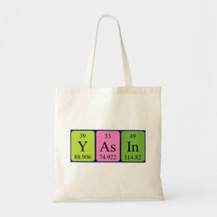 Sac fourre-tout de nom de table périodique Yasin