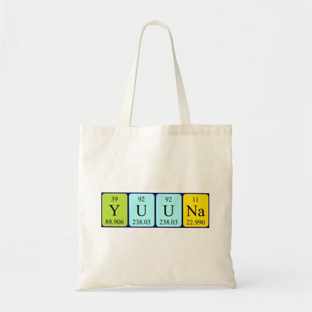 Sac fourre-tout de nom de table périodique Yuuna (Devant)