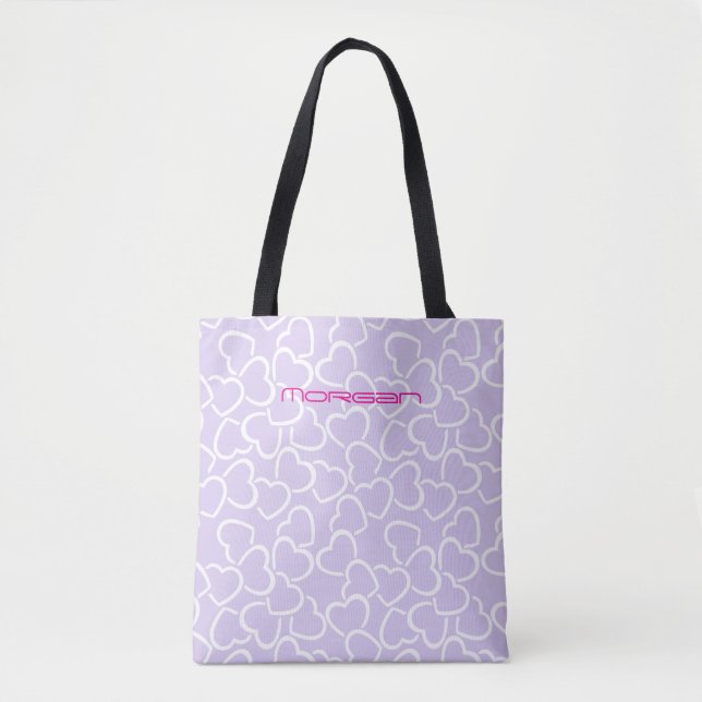 Sac fourre-tout de nom personnalisé avec Motif de  (Devant)