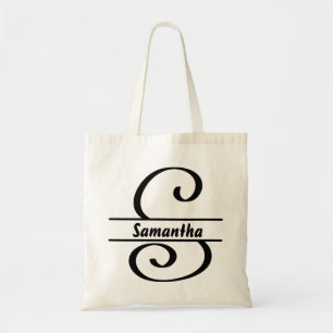 sac fourre-tout de nom personnalisé, lettre person