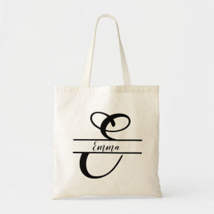 sac fourre-tout de nom personnalisé, lettre person