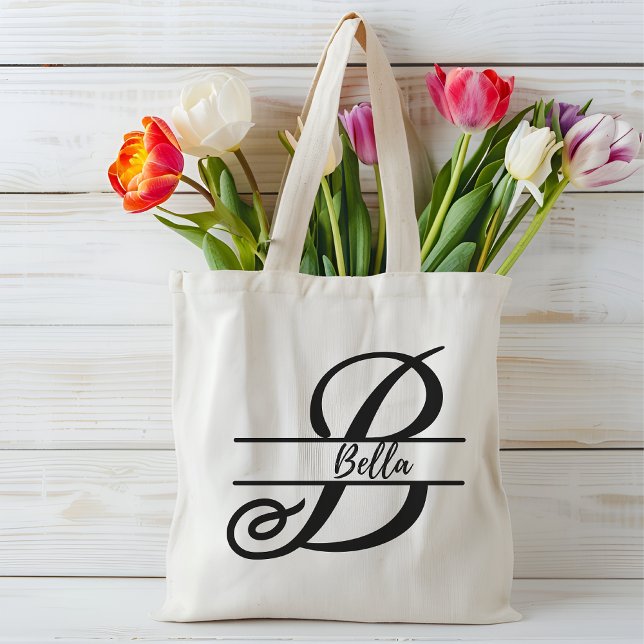 sac fourre-tout de nom personnalisé, lettre person (Créateur téléchargé)