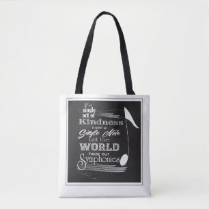 Sac fourre-tout de note de musique