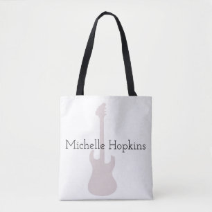sac fourre-tout de notes de musique graphique noir