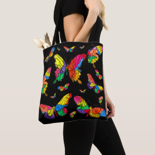Sac fourre-tout de papillons mignons et colorés