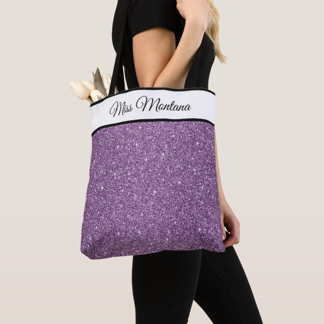 Sac fourre-tout de Parties scintillant de Miss Ame (De près)