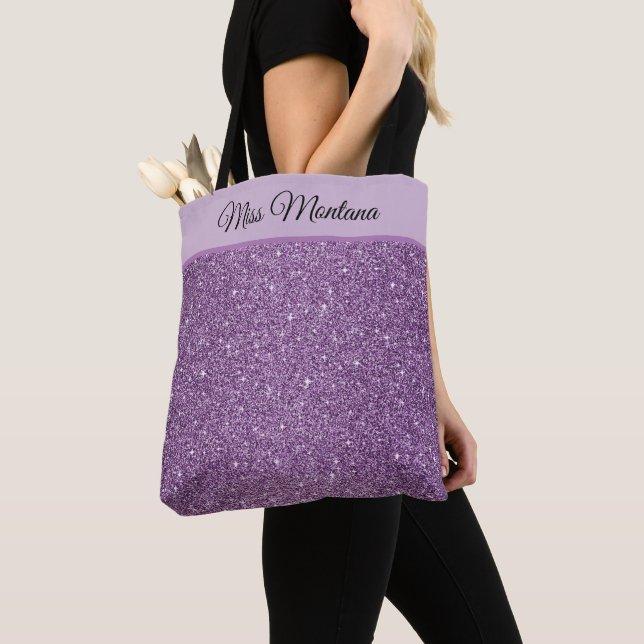Sac fourre-tout de Parties scintillant de Miss Ame (De près)