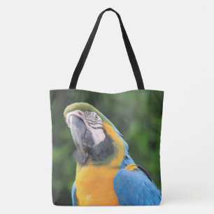 Sac fourre-tout de perroquet bleu