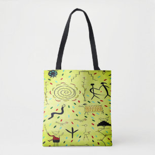 Sac fourre-tout de pétroglyphes