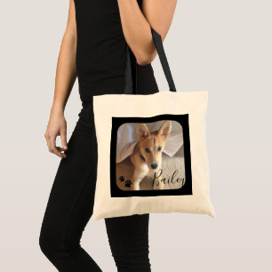 Sac fourre-tout de photos et de noms de chiens per