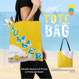 Sac fourre-tout de plage aux couleurs de l'état d'