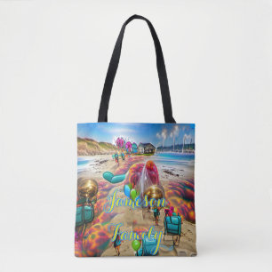 Sac fourre-tout de plage Balloirs de bienvenue de 