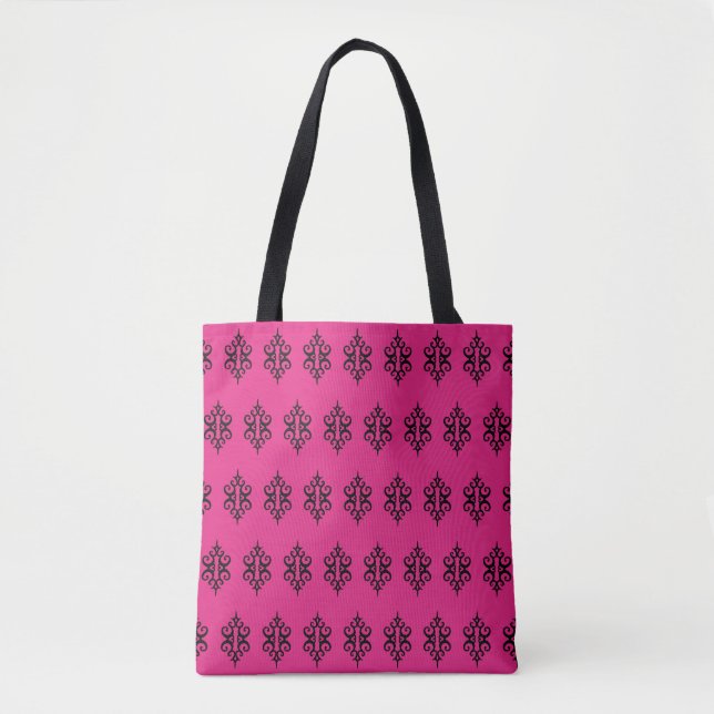 Sac fourre-tout de plage de voyage en dentelle ros (Devant)