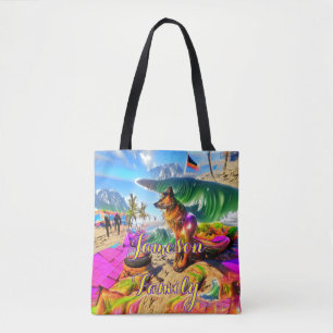 Sac fourre-tout de plage Famille Sable Allemand Be