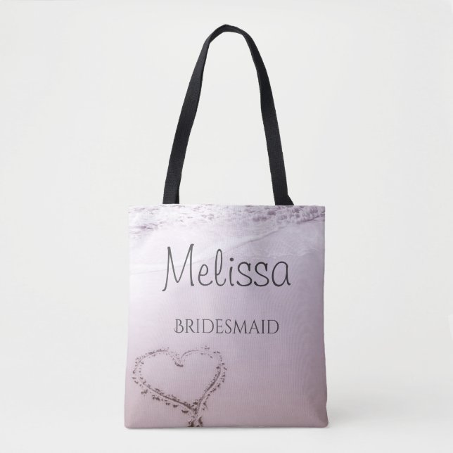 Sac fourre-tout de plage personnalisé Bridesmaid (Devant)