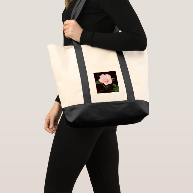 Sac fourre-tout de poche rose en toile Mallow (Devant (produit))