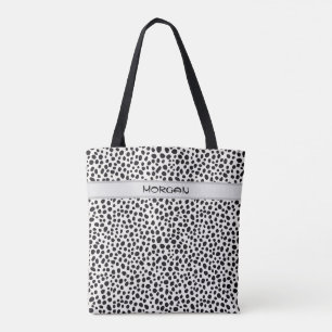Sac fourre-tout de points Dalmatiens personnalisés