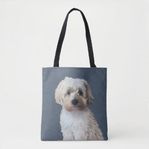 Sac fourre-tout de portrait de chien court