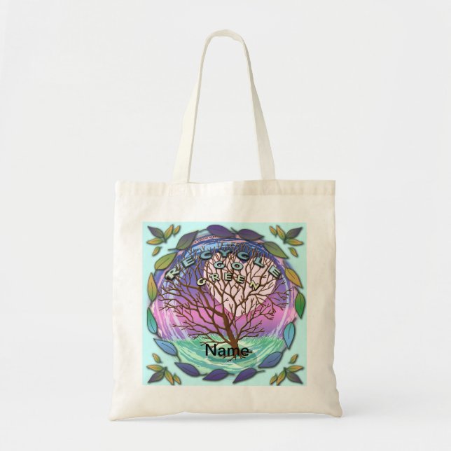 Sac fourre-tout de recyclage devenez écolo (Devant)