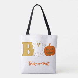 Sac fourre-tout de shopping d'Halloween Funny Boo