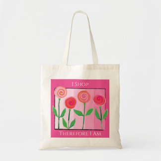 Sac fourre-tout de shopping fleuri à budget