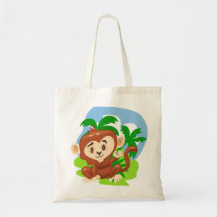 Sac fourre-tout de Singe Cartoon