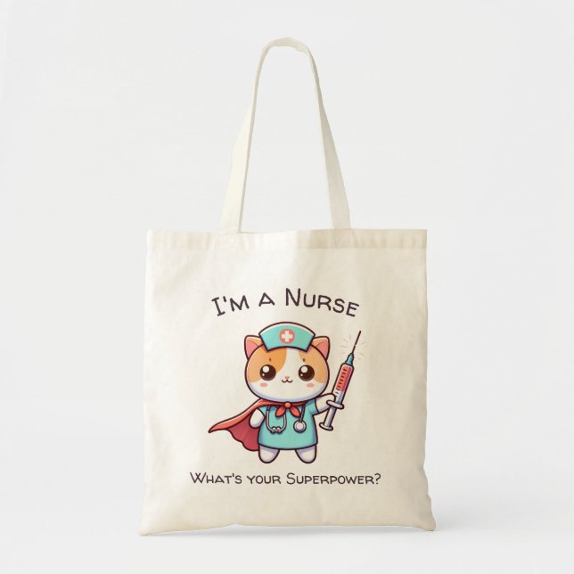 Sac fourre-tout de soins infirmiers de Kawaii avec (Devant)