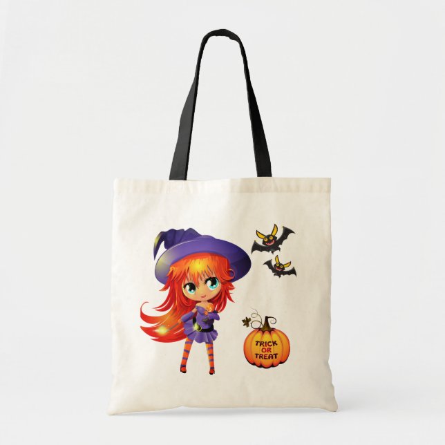 Sac fourre-tout de sorcière de la fille-sac Hallow (Devant)