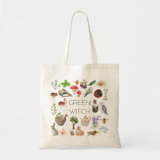 Sac fourre-tout de sorcière verte