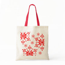 Sac fourre-tout de style flocon de neige de Noël