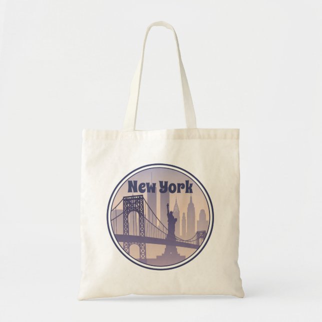 Sac fourre-tout de style rétro New York Liberty (Devant)