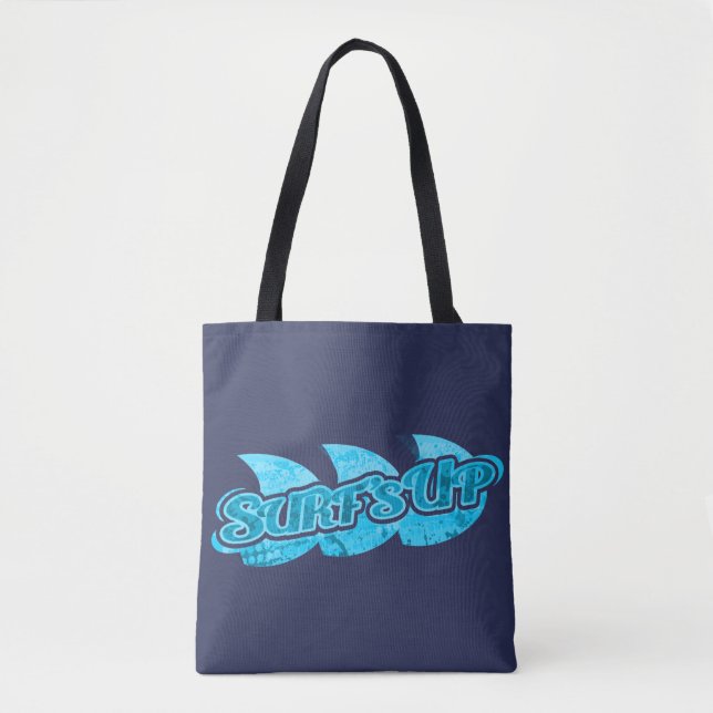 sac fourre-tout de surfeurs bleu surf (Devant)