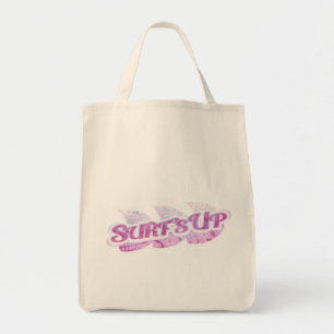sac fourre-tout de surfeurs rose et violet "Surf U