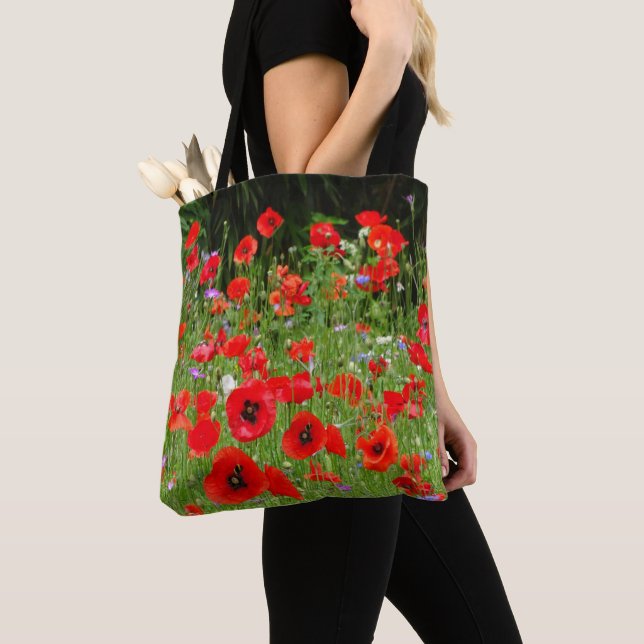 Sac fourre-tout de terrain Red Poppies (De près)