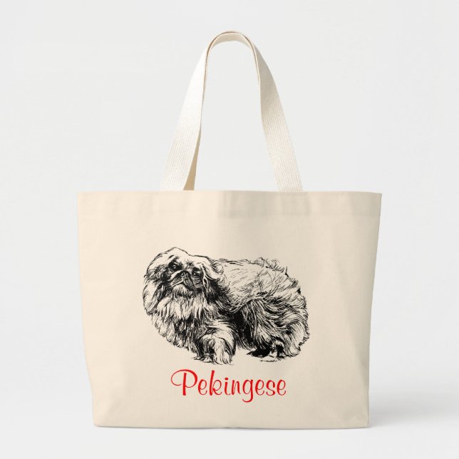 Sac fourre-tout de toile Jumbo de Pékin (Devant)