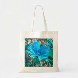 Sac fourre-tout de tournesol bleu sauvage