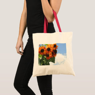Sac fourre-tout de tournesol ensoleillé