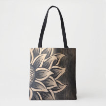 Sac fourre-tout de tournesol gris