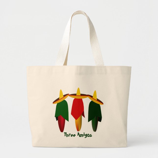 Sac fourre-tout de trois poivrons chauds Amigo (Devant)