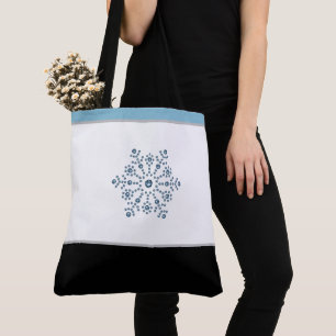 Sac fourre-tout de vacances Blue Snowflake